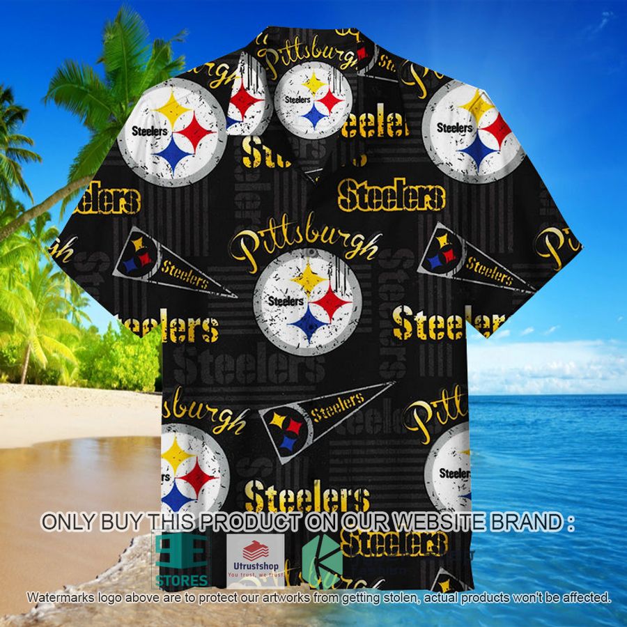 NEW NFL Pittsburgh Steelers logo Hawaii Shirt 9 nfl pittsburgh steelers logo hawaiian shirt 1 38437