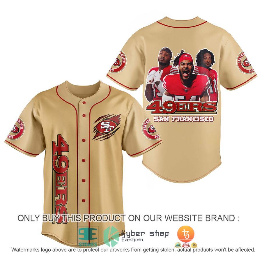 HOT NFL San Francisco 49ers Football Players Baseball Jersey 4 nfl san francisco 49ers football players baseball jersey 1 65071