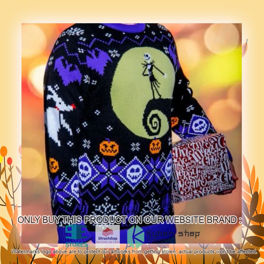 NEW Nightmare Before Christmas Jack Skellington Halloween Ugly Sweater 8 nightmare before christmas jack skellington halloween ugly christmas sweater 8 87855
