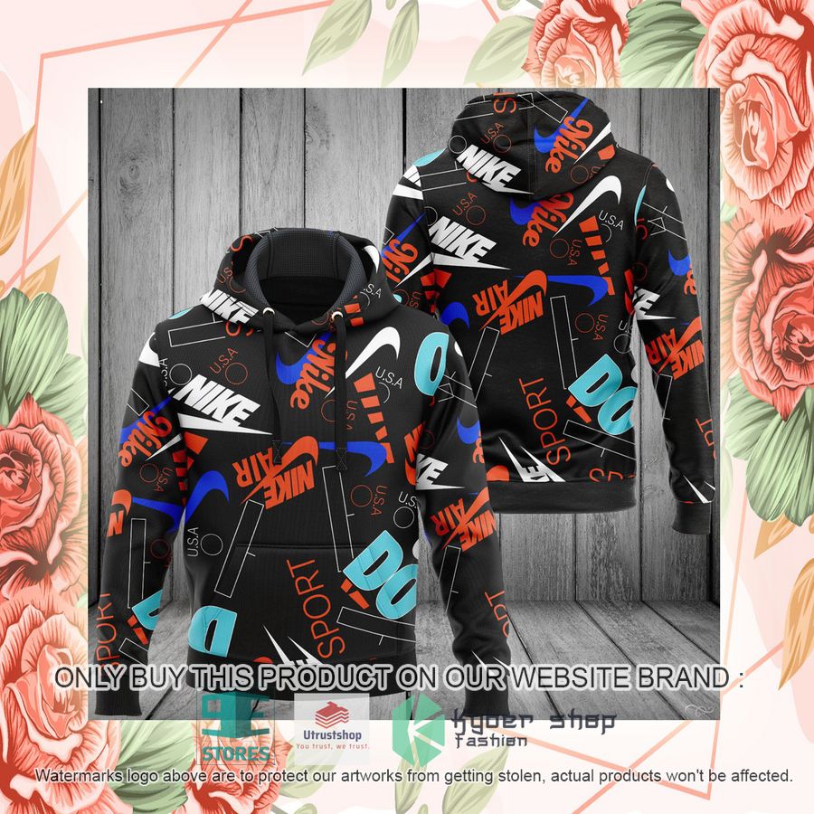 NEW Nike Air Sport USA Full Print Hoodie 2 nike air sport usa 3d hoodie 2 16291