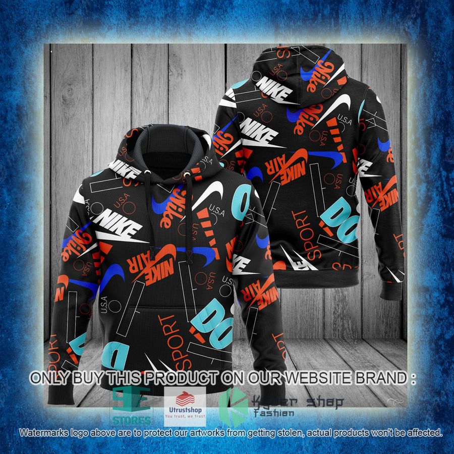 NEW Nike Air Sport USA Full Print Hoodie 3 nike air sport usa 3d hoodie 3 2274
