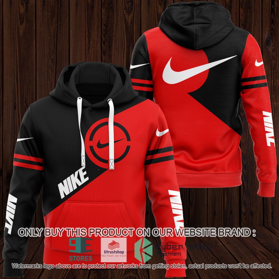 nike black red 3d hoodie 1 628