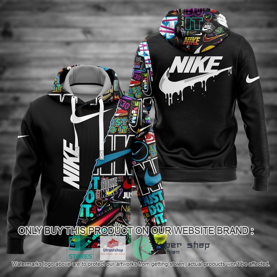 nike brand black 3d hoodie 1 92353