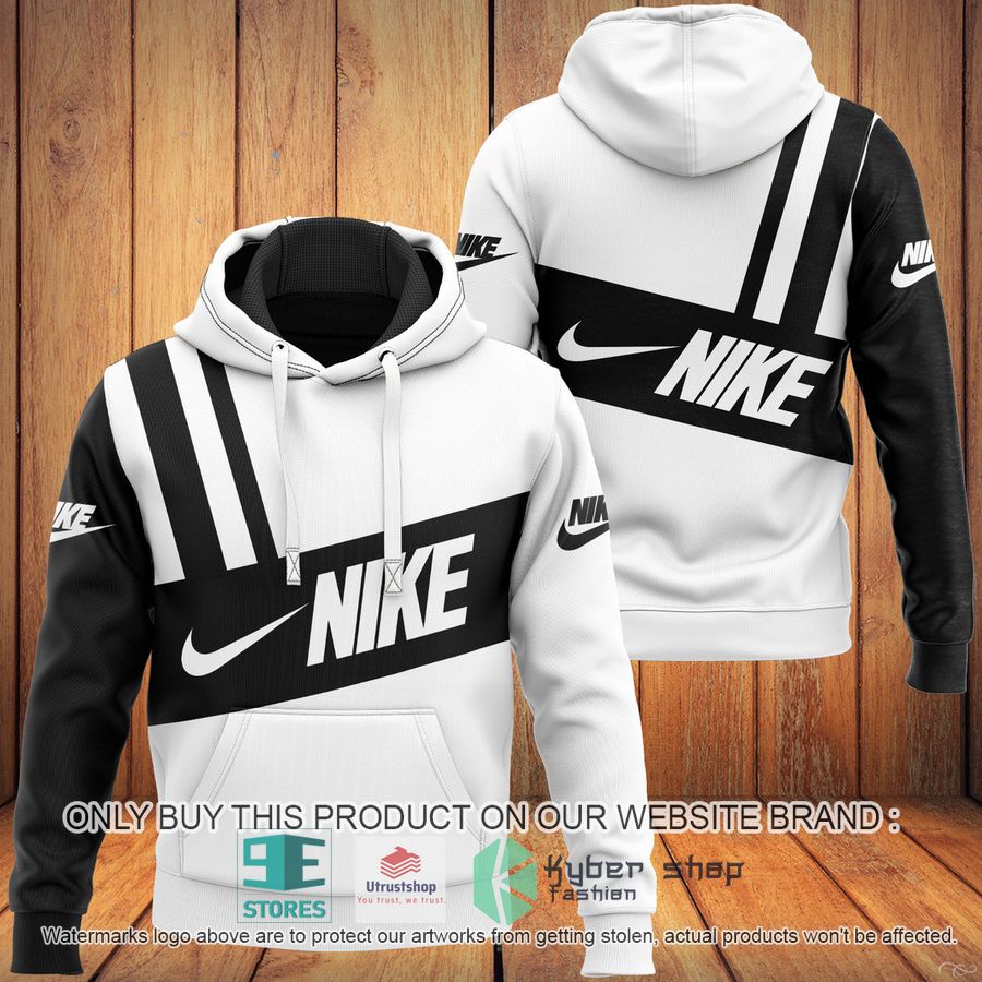 nike brand white black 3d hoodie 1 60659