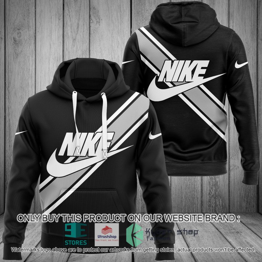 NEW Nike logo black Full Print Hoodie 1 nike logo black 3d hoodie 1 75581