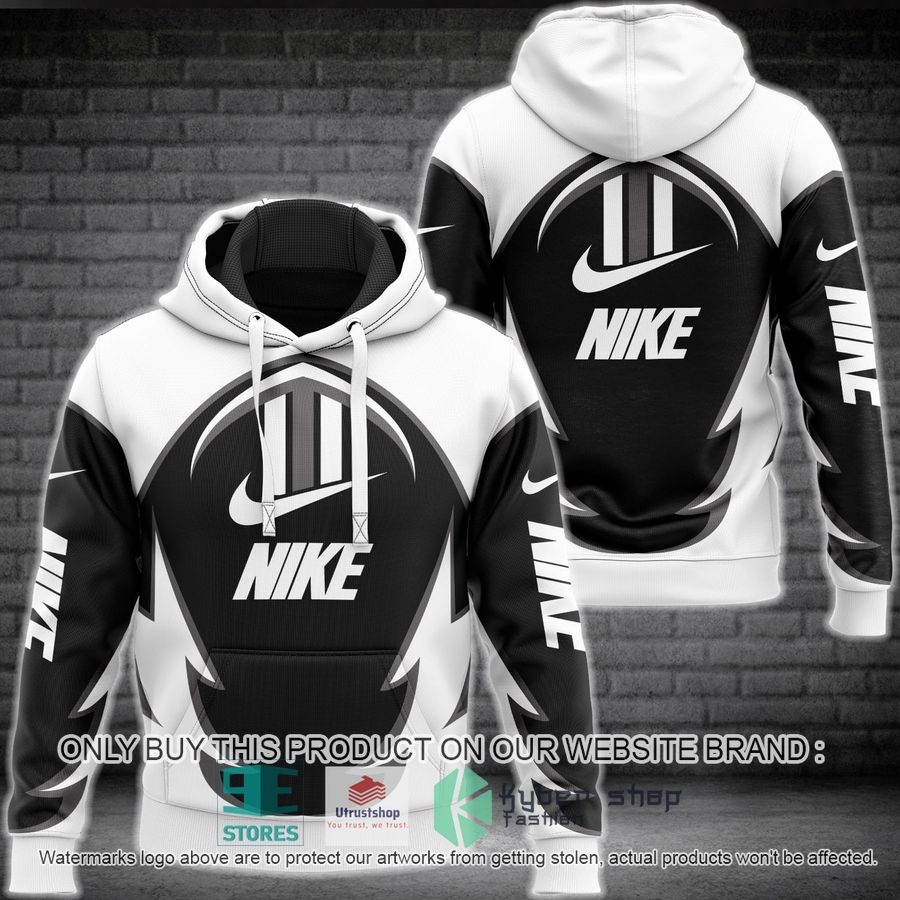 nike logo white black 3d hoodie 1 66376