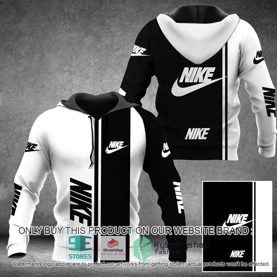 nike white black 3d hoodie 1 55943