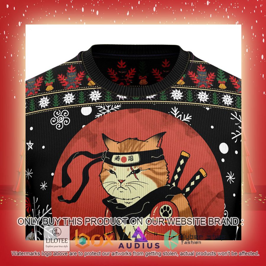 Ninja Cat Ugly Christmas Sweater 13 ninja cat ugly christmas sweater 13 14263