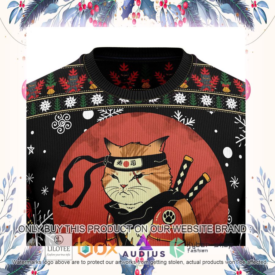 Ninja Cat Ugly Christmas Sweater 15 ninja cat ugly christmas sweater 15 50949