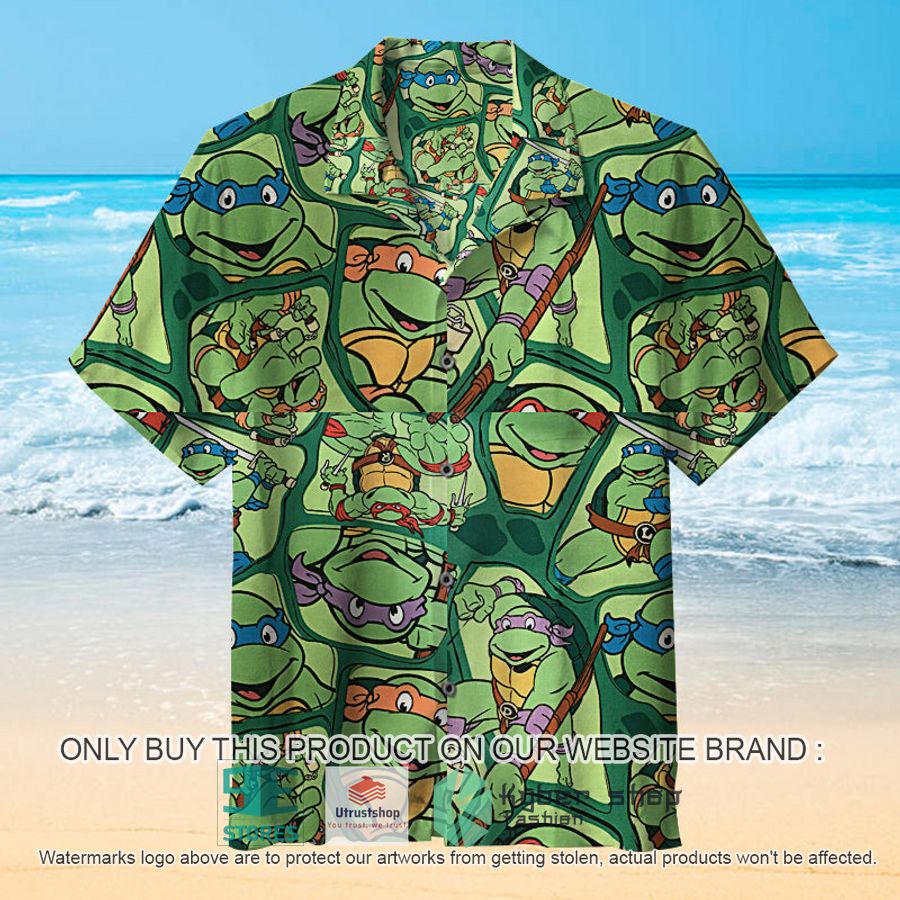 NEW Ninja Turtles green Hawaii Shirt 8 ninja turtles green hawaiian shirt 1 16499