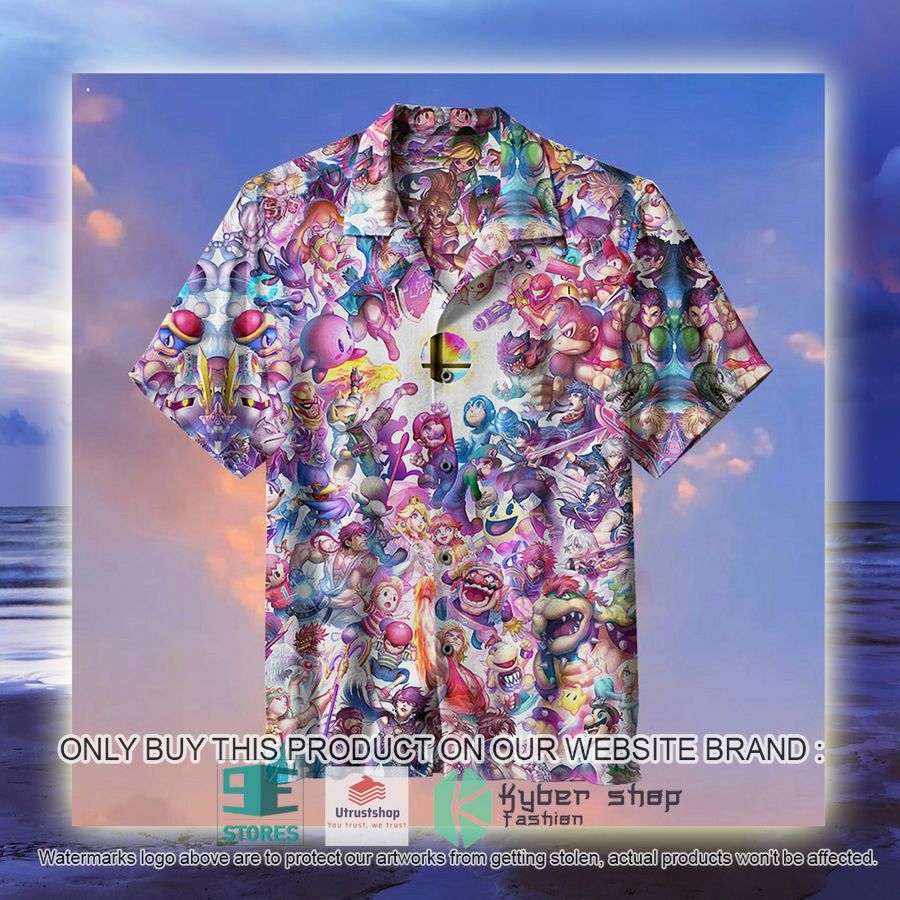 NEW Nintendo Game Characters Collection Hawaii Shirt 3 nintendo game characters collection hawaiian shirt 3 44982