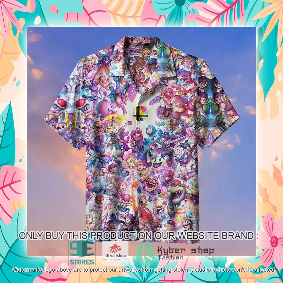 NEW Nintendo Game Characters Collection Hawaii Shirt 4 nintendo game characters collection hawaiian shirt 4 16469