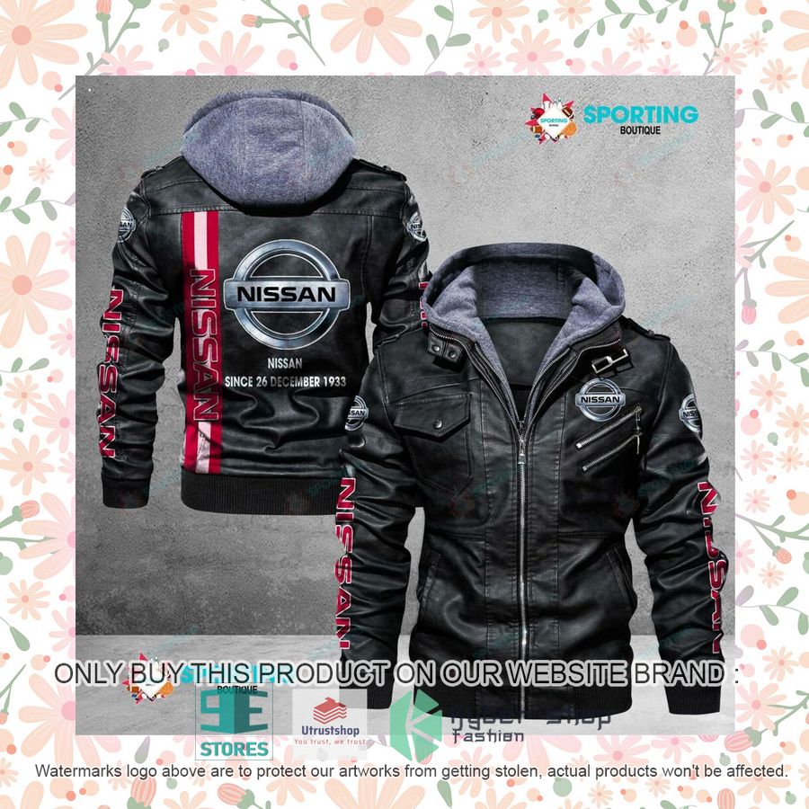 NEW Nissan Since 26 December 1933 Men Leather Jacket 7 nissan since 26 december 1933 leather jacket 7 68587