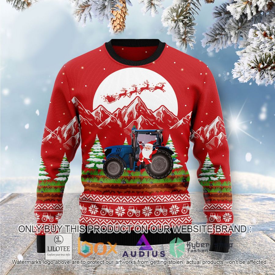 noel tractor ugly christmas sweater 1 62919