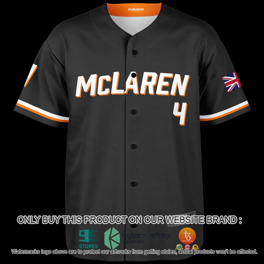 HOT Norris McLaren 4 Black Baseball Jersey 2 norris mclaren 4 black baseball jersey 2 97263