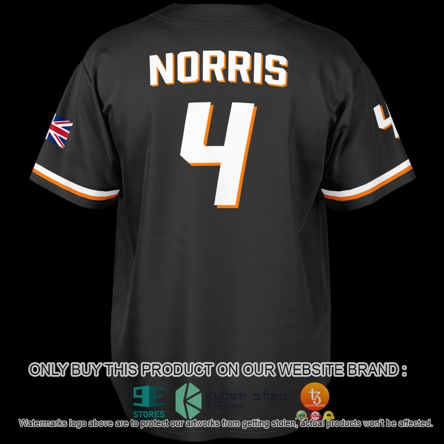 HOT Norris McLaren 4 Black Baseball Jersey 3 norris mclaren 4 black baseball jersey 3 10573