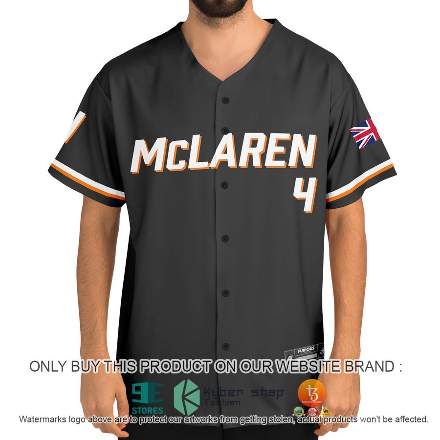 HOT Norris McLaren 4 Black Baseball Jersey 4 norris mclaren 4 black baseball jersey 4 46780