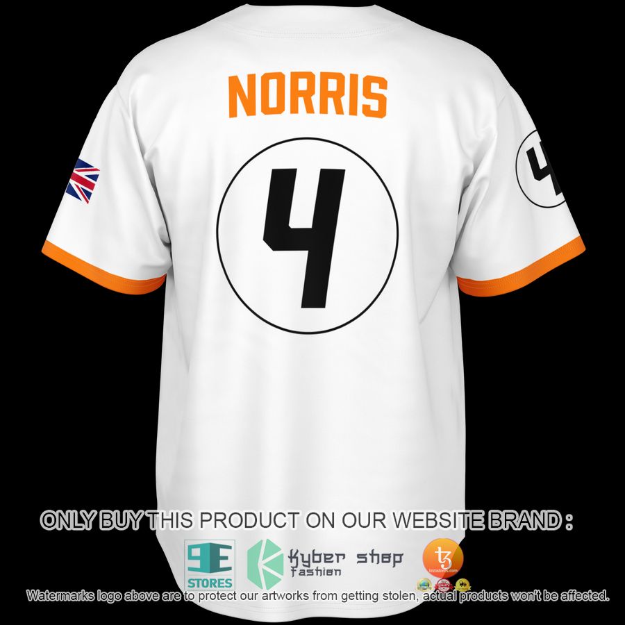 HOT Norris McLaren 4 White Baseball Jersey 3 norris mclaren 4 white baseball jersey 3 49990