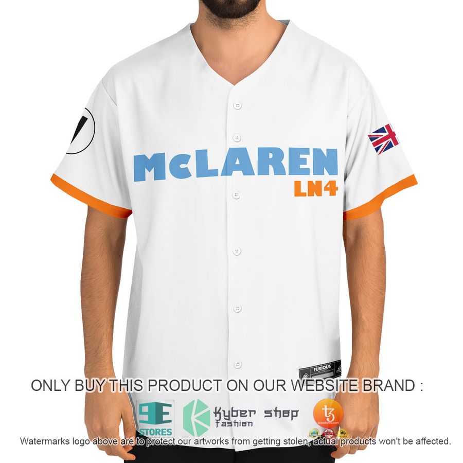 HOT Norris McLaren 4 White Baseball Jersey 4 norris mclaren 4 white baseball jersey 4 1387