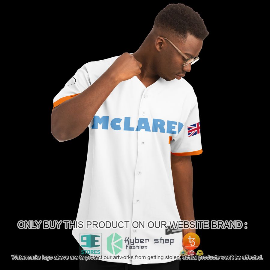 HOT Norris McLaren 4 White Baseball Jersey 6 norris mclaren 4 white baseball jersey 6 47438