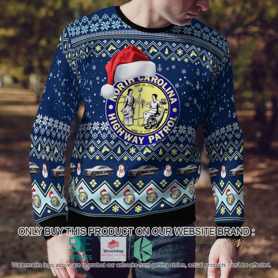NEW North Carolina State Highway Patrol Christmas Sweater 4 north carolina state highway patrol christmas sweater 4 73837