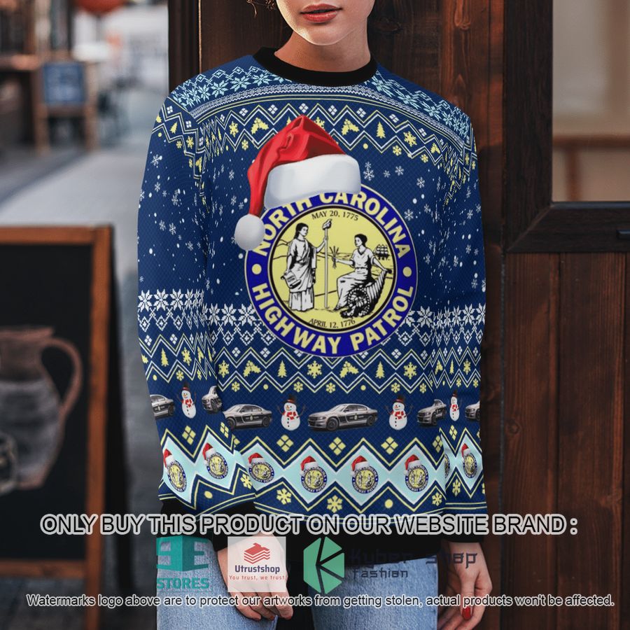 NEW North Carolina State Highway Patrol Christmas Sweater 5 north carolina state highway patrol christmas sweater 5 88795