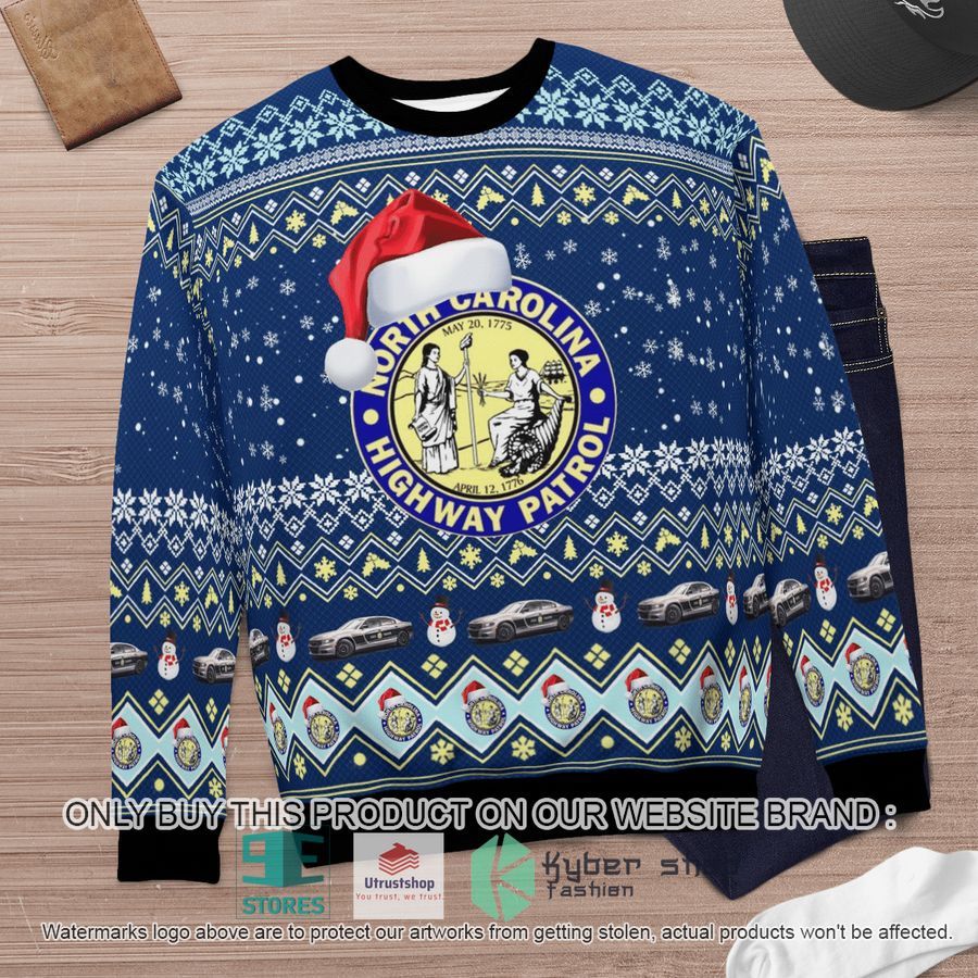 NEW North Carolina State Highway Patrol Christmas Sweater 6 north carolina state highway patrol christmas sweater 6 10344