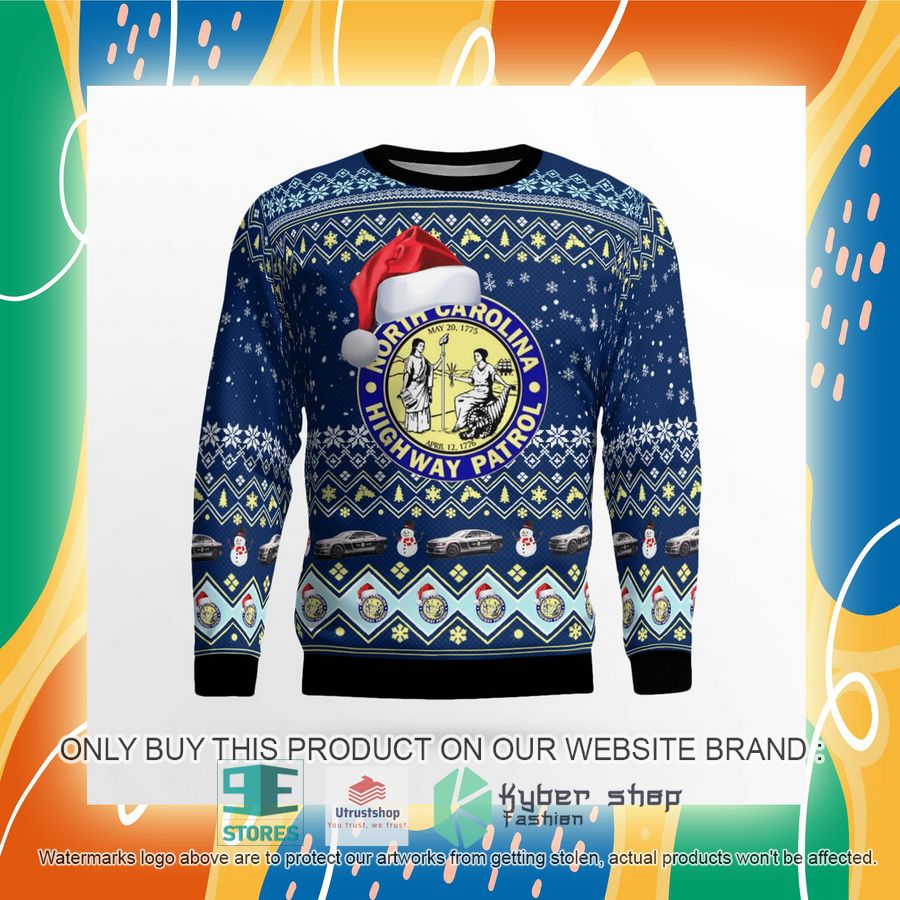 NEW North Carolina State Highway Patrol Christmas Sweater 8 north carolina state highway patrol christmas sweater 8 13339