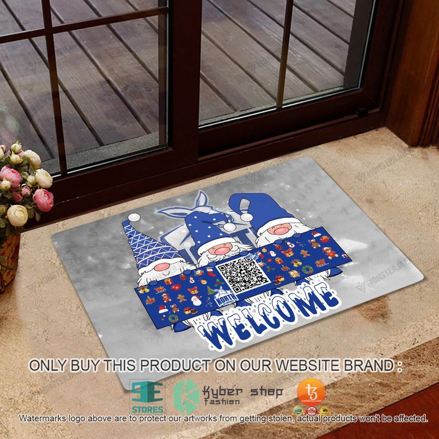 north melbourne afl gnomes welcome qr code doormat 1 99208