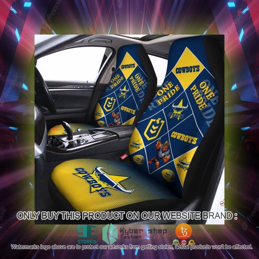 north queensland cowboys one pride car seat covers 2 14055