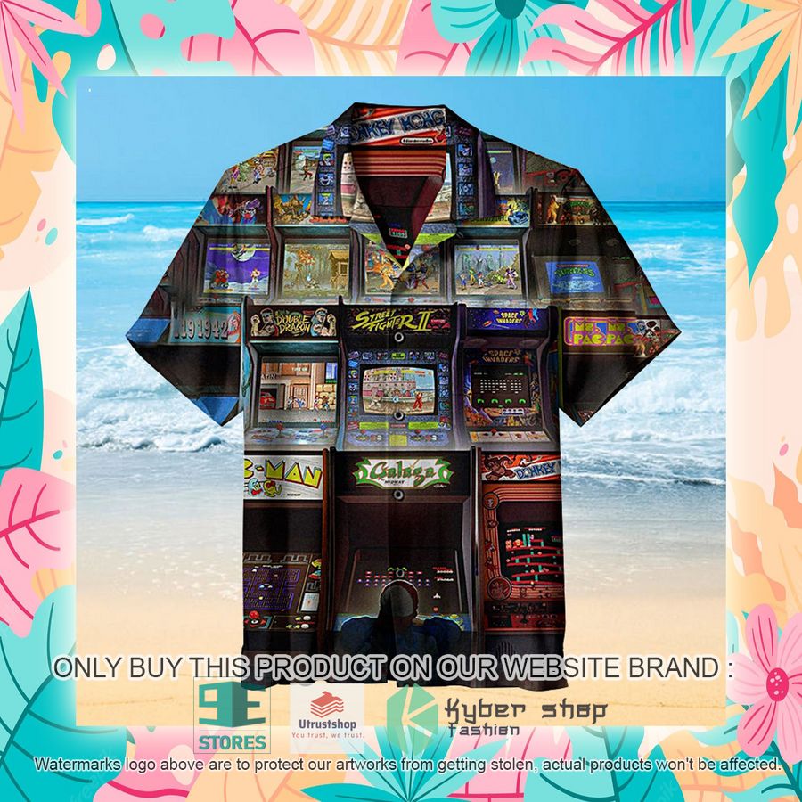 NEW Nostalgic Arcade Game Hawaii Shirt 7 nostalgic arcade game hawaiian shirt 7 24645