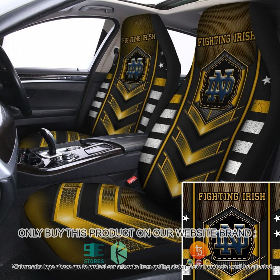 notre dame fighting irish university of notre dame car seat covers 1 34883