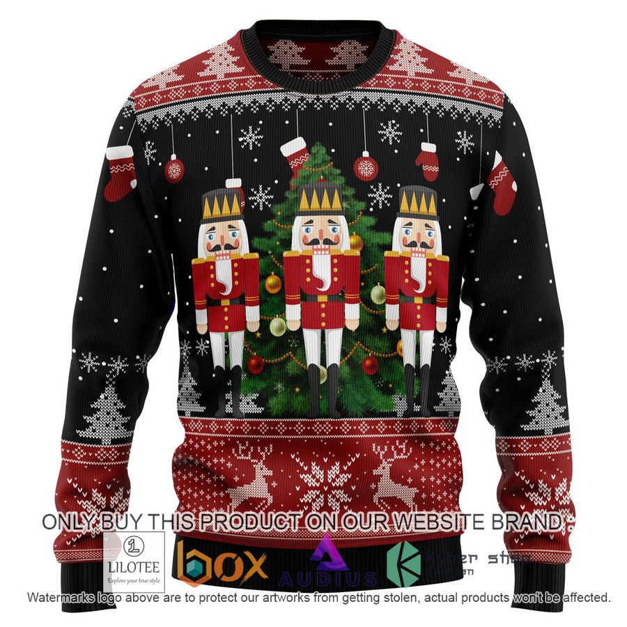 nutcracker christmas tree ugly christmas sweater 1 29644