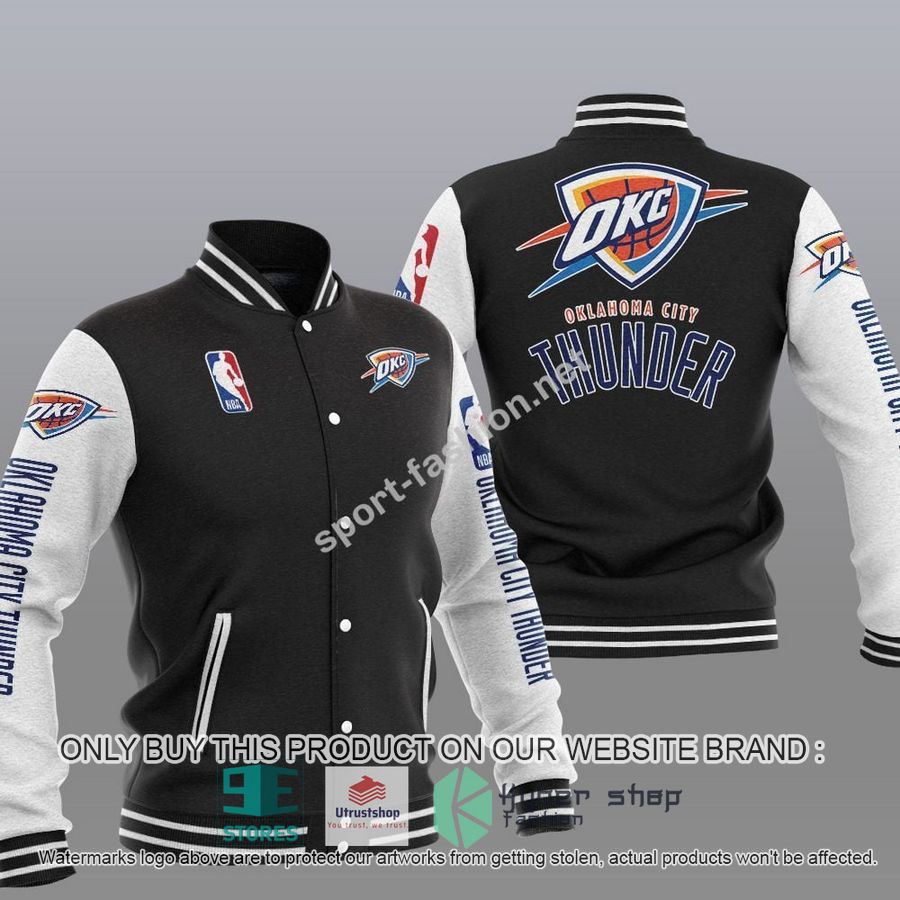 oklahoma city thunder nba baseball jacket 1 89562