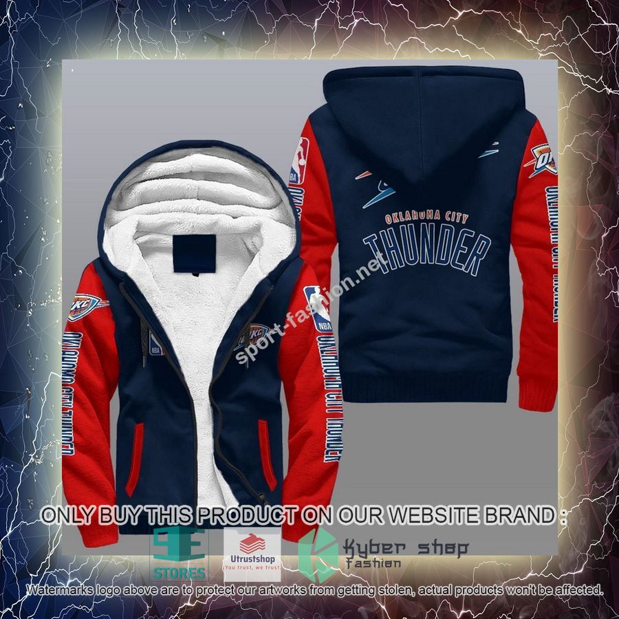 NEW Oklahoma City Thunder 3D Fleece Hoodie 16 oklahoma city thunder nba fleece hoodie 16 70151