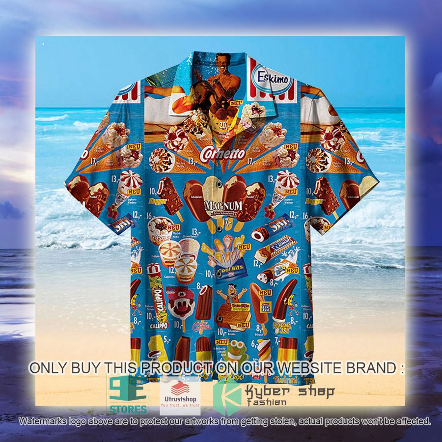 NEW Old ice creams blue Hawaii Shirt 3 old ice creams blue hawaiian shirt 3 97675