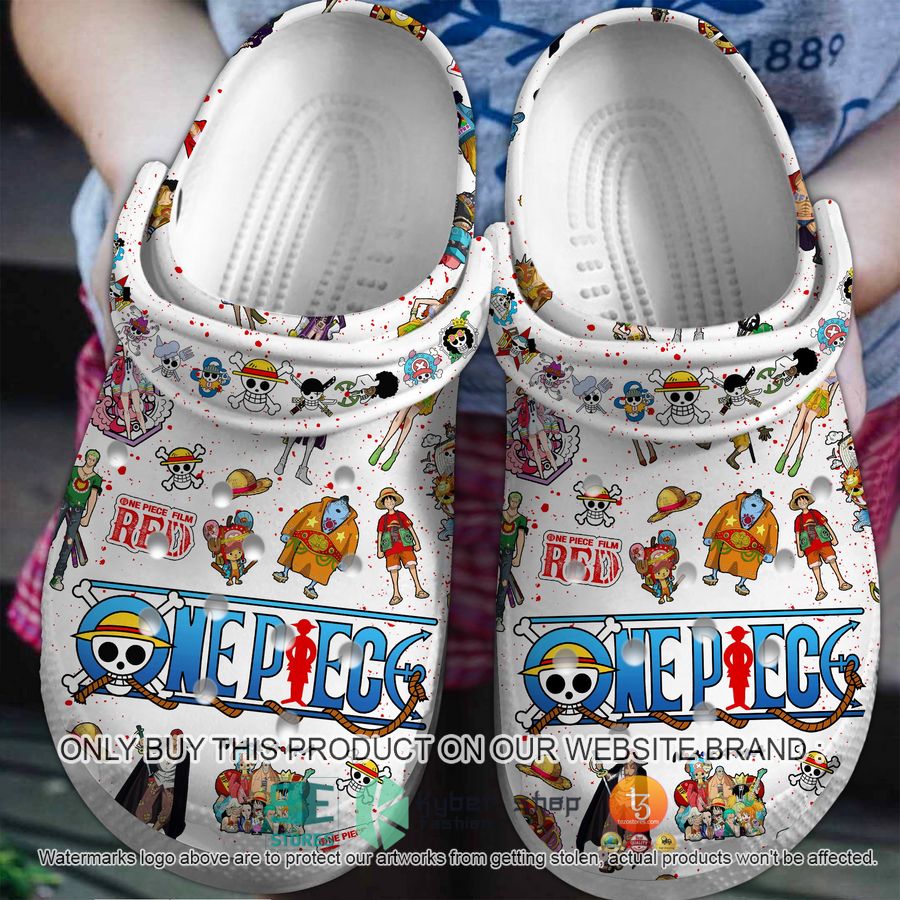 one piece film red crocband shoes 1 55156