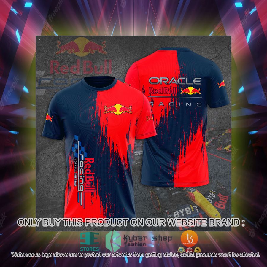 oracle red bull racing f1 navy red 3d t shirt 2 89321