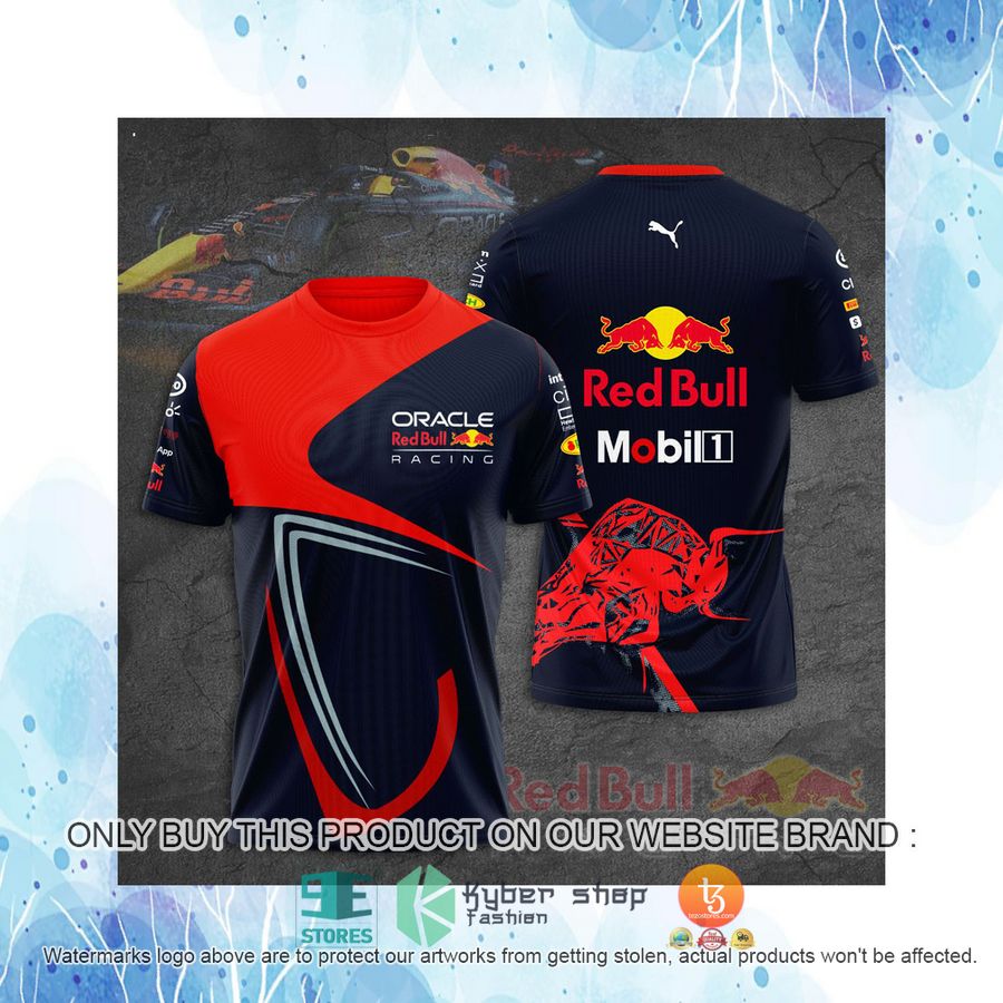 HOT Oracle Red Bull Racing Tezos Mobil 1 Red 3D T-Shirt 4 oracle red bull racing tezos mobil 1 red 3d t shirt 4 5958