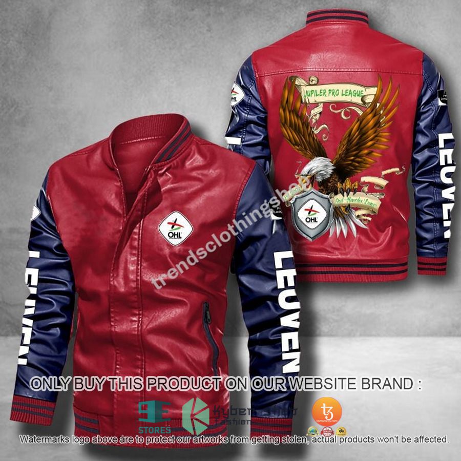 HOT Oud-Heverlee Leuven Eagle League Bomber Leather Jacket 5 oud heverlee leuven eagle league leather bomber jacket 5 54748