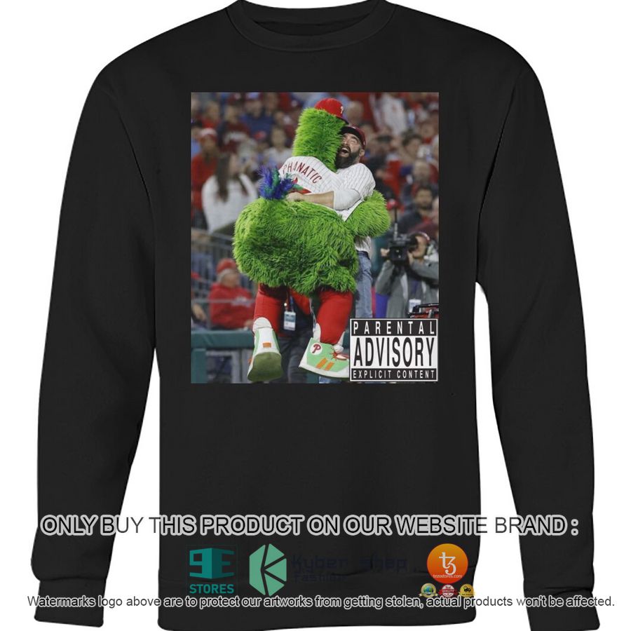 HOT Parental Advisory Jason Kelce jumps and hugs the Phillie Phanatic 2D Shirt, Hoodie 4 parental advisory jason kelce jumps and hugs the phillie phanatic 2d shirt hoodie 4 76532