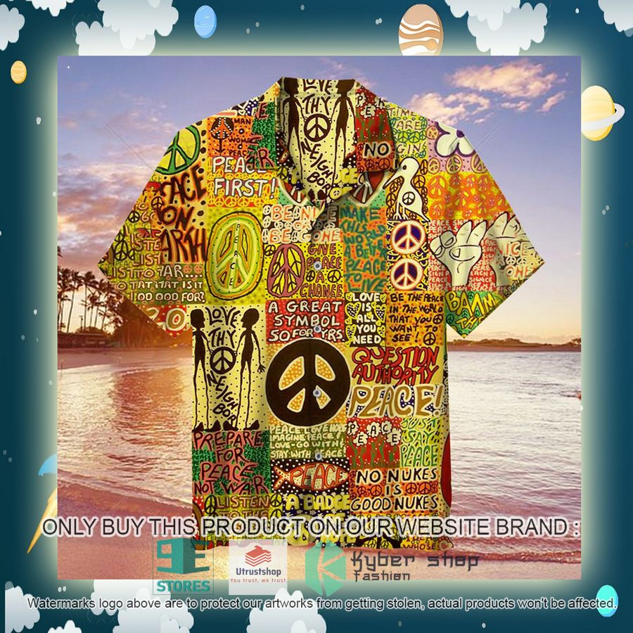 NEW Peace & Love of Brotherhood of Man Revolution Hawaii Shirt 2 peace love of brotherhood of man revolution hawaiian shirt 2 52137
