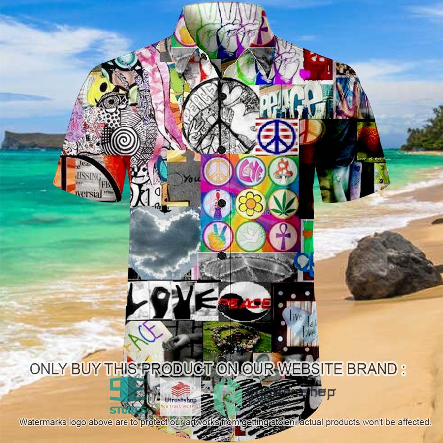 NEW Peace & Love Revolution Hawaii Shirt 9 peace love revolution hawaiian shirt 1 62470