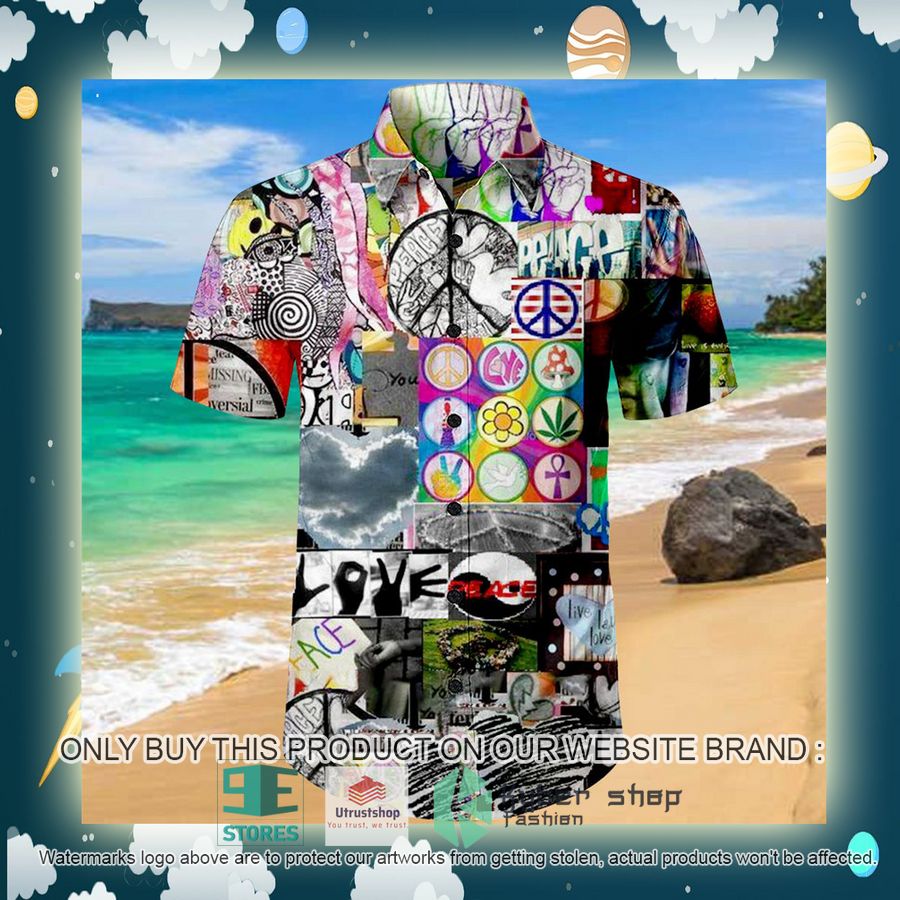 NEW Peace & Love Revolution Hawaii Shirt 2 peace love revolution hawaiian shirt 2 11431