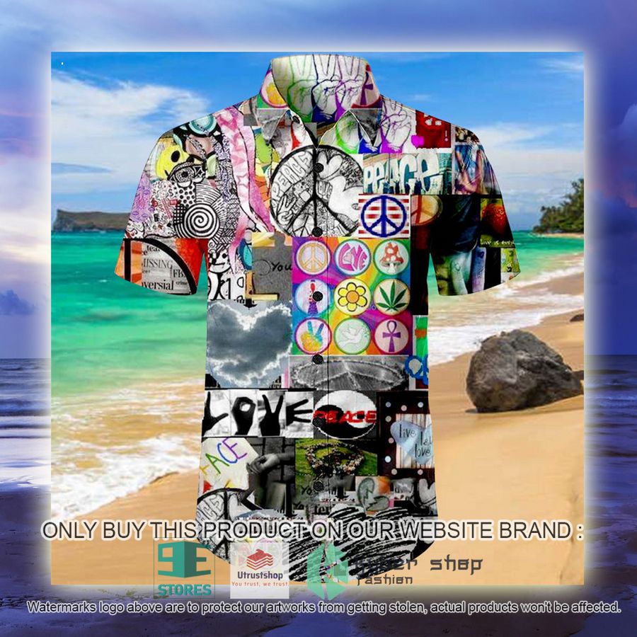 NEW Peace & Love Revolution Hawaii Shirt 3 peace love revolution hawaiian shirt 3 55483