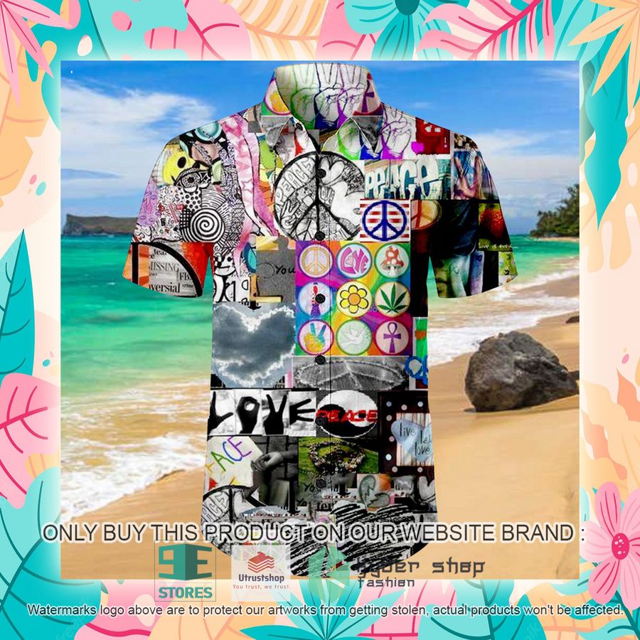 NEW Peace & Love Revolution Hawaii Shirt 4 peace love revolution hawaiian shirt 4 57540