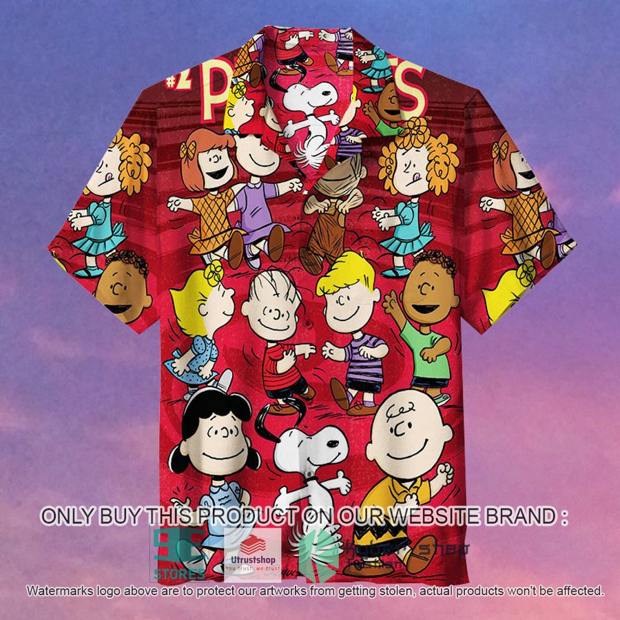 NEW Peanuts Characters Red Hawaii Shirt 1 peanuts characters red hawaiian shirt 1 97123