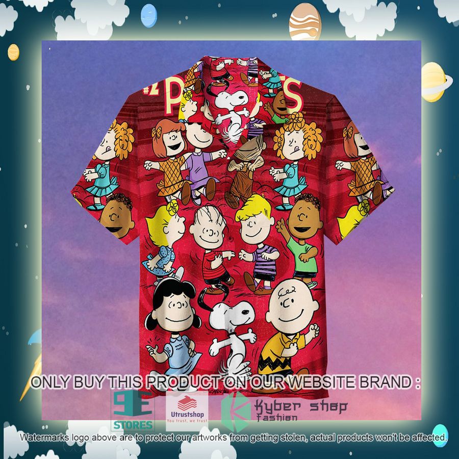 NEW Peanuts Characters Red Hawaii Shirt 2 peanuts characters red hawaiian shirt 2 18786