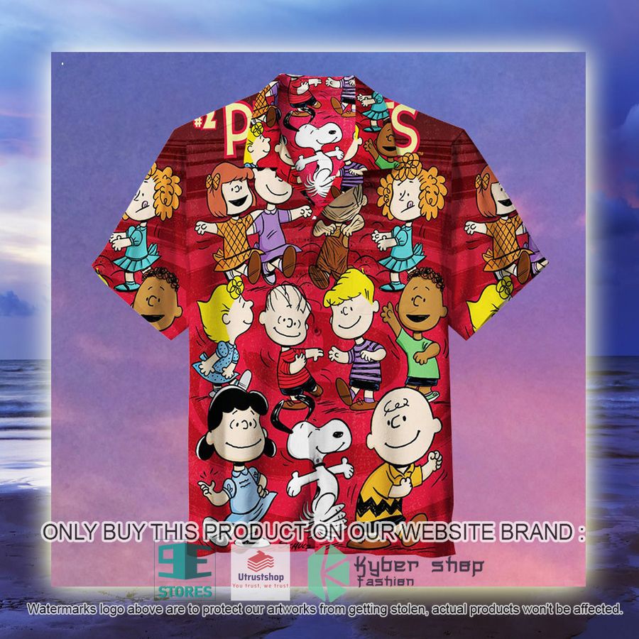 NEW Peanuts Characters Red Hawaii Shirt 3 peanuts characters red hawaiian shirt 3 98484