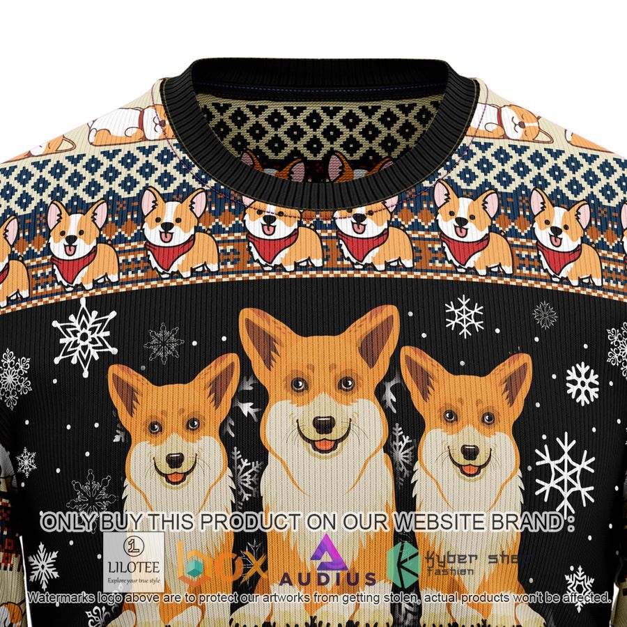 pembroke welsh corgi ugly christmas sweater 2 52994